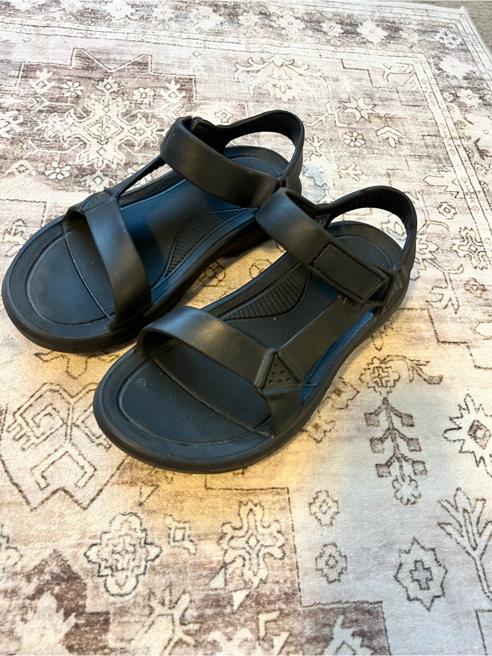 Teva Black Women's Adjustable Strap Sandals